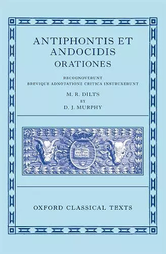 Antiphon and Andocides: Speeches (Antiphontis et Andocidis Orationes) cover