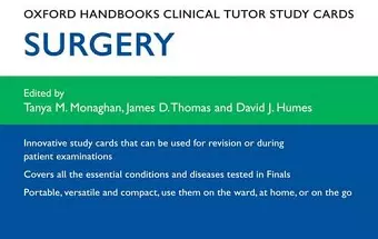 Oxford Handbooks Clinical Tutor Study Cards: Surgery cover