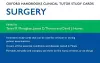 Oxford Handbooks Clinical Tutor Study Cards: Surgery cover