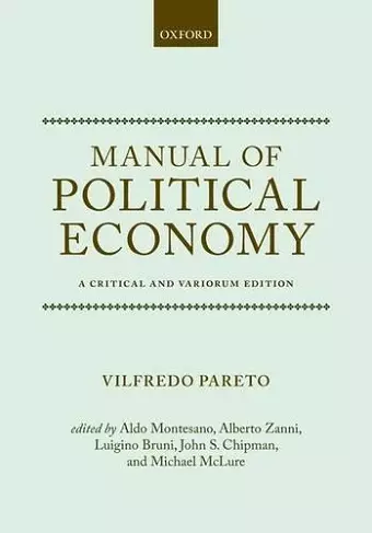 Manual of Political Economy cover