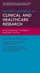 Oxford Handbook of Clinical and Healthcare Research cover