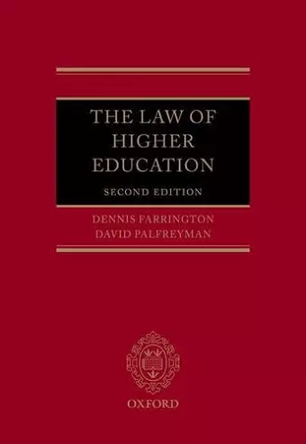 The Law of Higher Education cover