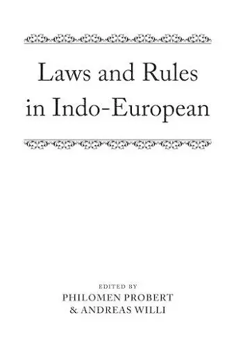 Laws and Rules in Indo-European cover