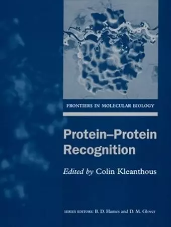 Protein-protein Recognition cover