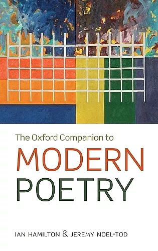 The Oxford Companion to Modern Poetry in English cover