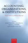 Accounting, Organizations, and Institutions cover