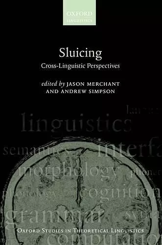 Sluicing: Cross-Linguistic Perspectives cover