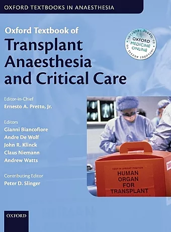 Oxford Textbook of Transplant Anaesthesia and Critical Care cover