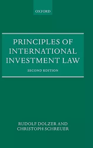 Principles of International Investment Law cover