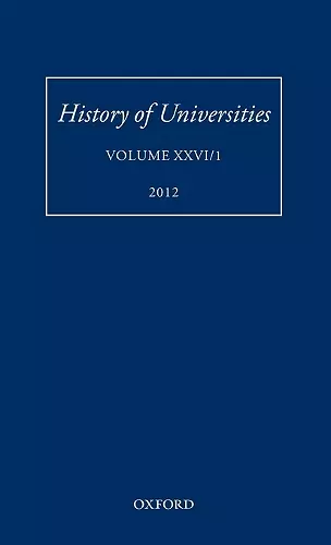 History of Universities cover