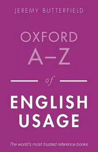 Oxford A-Z of English Usage cover