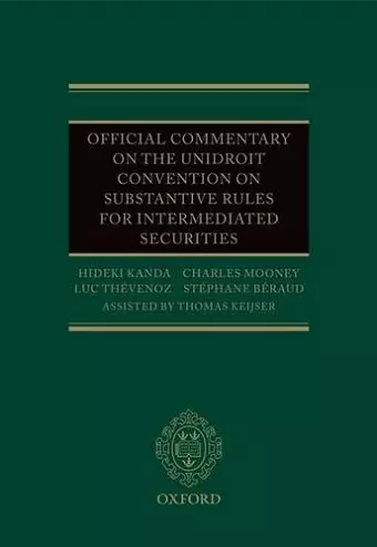 Official Commentary on the UNIDROIT Convention on Substantive Rules for Intermediated Securities cover