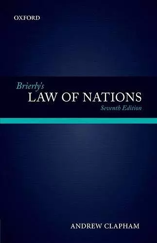 Brierly's Law of Nations cover