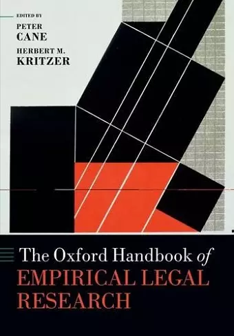 The Oxford Handbook of Empirical Legal Research cover