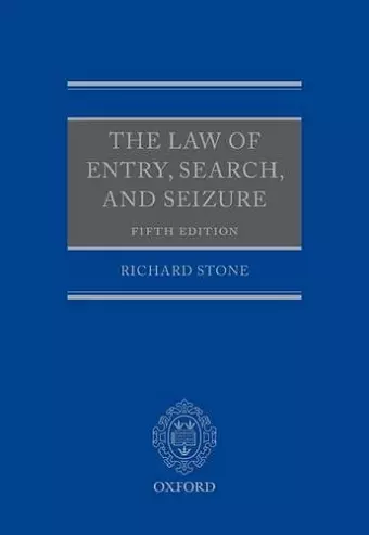 The Law of Entry, Search, and Seizure cover