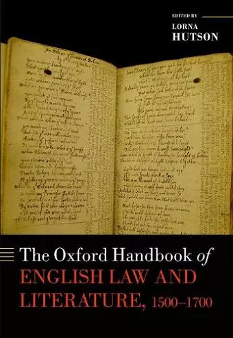 The Oxford Handbook of English Law and Literature, 1500-1700 cover