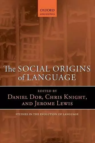 The Social Origins of Language cover