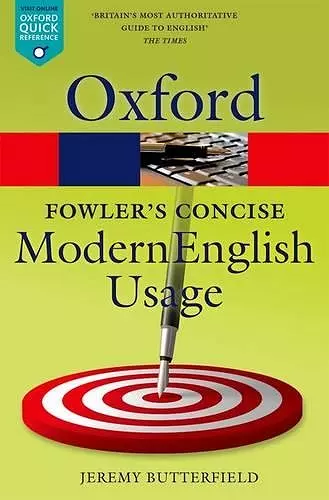 Fowler's Concise Dictionary of Modern English Usage cover