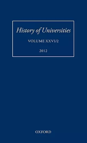 History of Universities cover