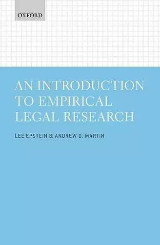 An Introduction to Empirical Legal Research cover