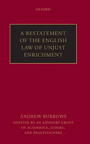 A Restatement of the English Law of Unjust Enrichment cover