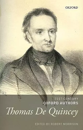 Thomas De Quincey cover