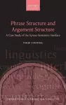 Phrase Structure and Argument Structure cover