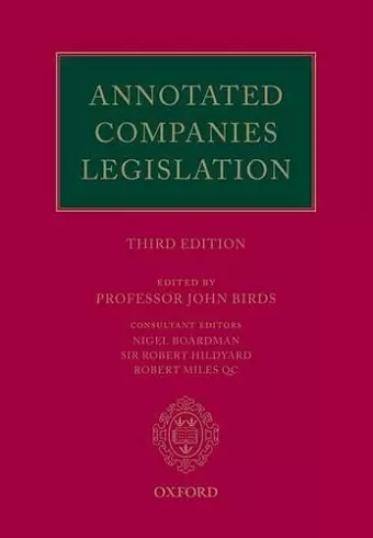 Annotated Companies Legislation cover