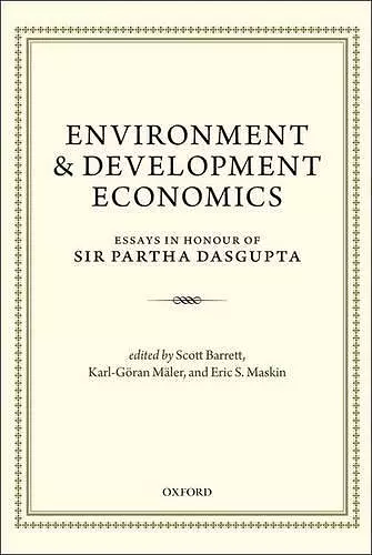 Environment and Development Economics cover