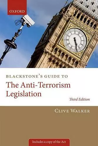 Blackstone's Guide to the Anti-Terrorism Legislation cover