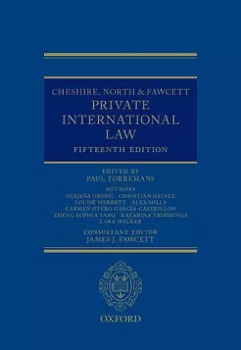 Cheshire, North & Fawcett: Private International Law cover