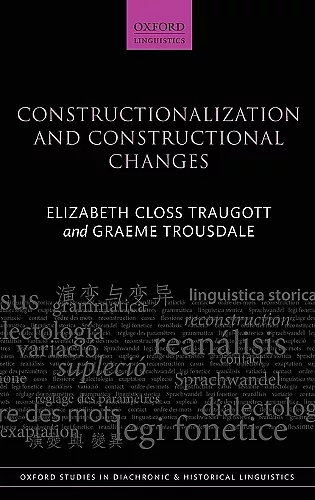 Constructionalization and Constructional Changes cover