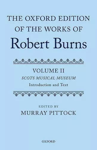 The Oxford Edition of the Works of Robert Burns cover