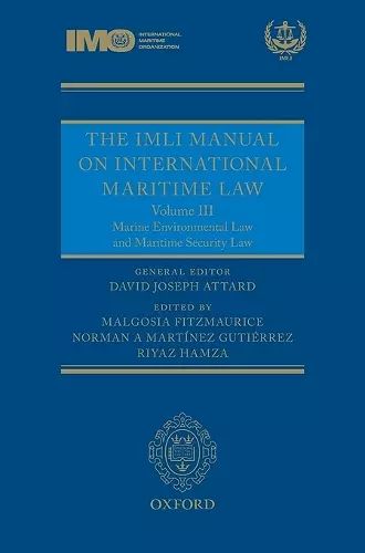 The IMLI Manual on International Maritime Law cover