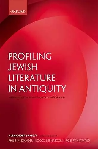 Profiling Jewish Literature in Antiquity cover