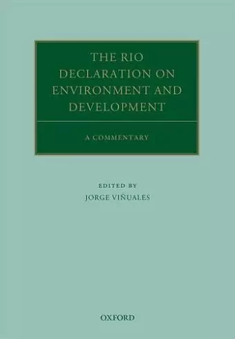 The Rio Declaration on Environment and Development cover