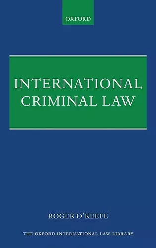 International Criminal Law cover