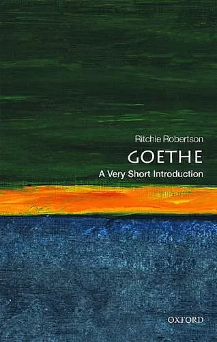 Goethe: A Very Short Introduction cover
