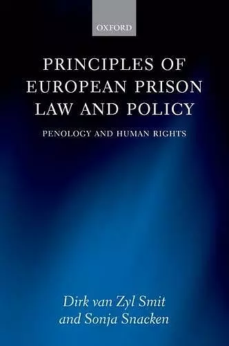 Principles of European Prison Law and Policy cover