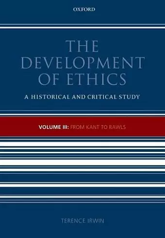 The Development of Ethics, Volume 3 cover