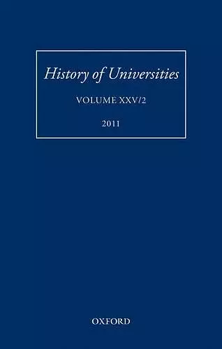 History of Universities cover