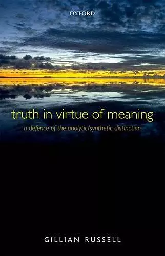 Truth in Virtue of Meaning cover