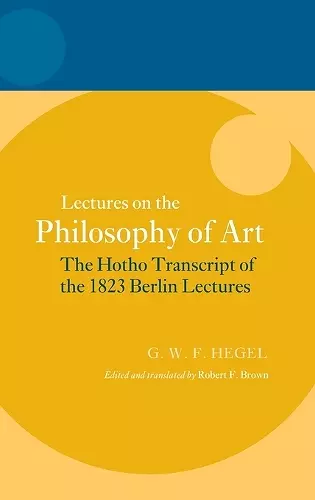 Hegel: Lectures on the Philosophy of Art cover