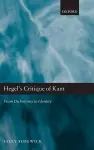 Hegel's Critique of Kant cover