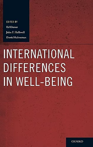 International Differences in Well-Being cover