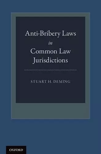 Anti-Bribery Laws in Common Law Jurisdictions cover