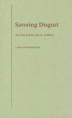 Savoring Disgust cover