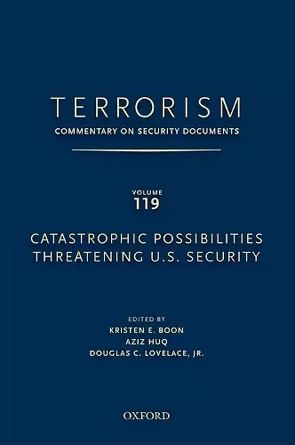 TERRORISM: COMMENTARY ON SECURITY DOCUMENTS VOLUME 119 cover