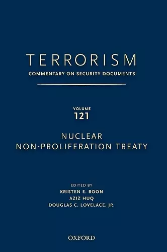 TERRORISM: COMMENTARY ON SECURITY DOCUMENTS VOLUME 121 cover