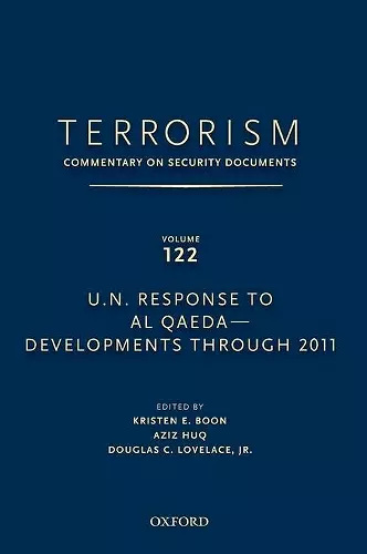 TERRORISM: COMMENTARY ON SECURITY DOCUMENTS VOLUME 122 cover